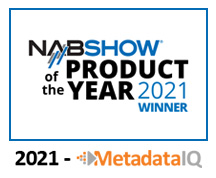Digital Nirvana 2021 NAB Show Product of the Year Award MetadataIQ