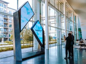 Marathon Oil HQ Lobby Features Interactive SNA Displays LED Sculpture