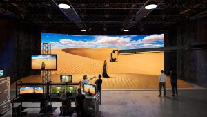 Sony Crystal LED on a virtual production set