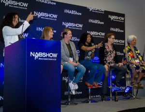The Media & Entertainment Trends and Strategies Panel at the #GALSNGEAR 2022 NAB Show Women's Leadership Summit.