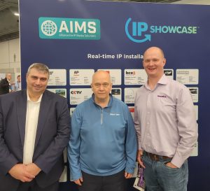 Members of AIMS and Media Links at IP Showcase at the 2023 NAB Show